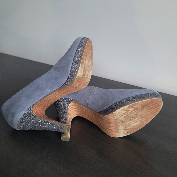 Marco Tozzi Blue High Heels Size 38 - Picture 2 of 9